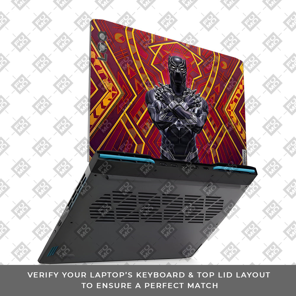 Wakanda Royal Power Lenovo LOQ 2023 15IRH8, 15APH8 3D Laptop Skin