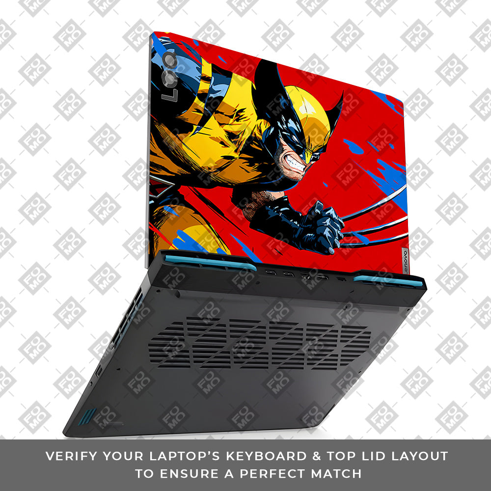 Adamantium Rage Lenovo LOQ 2023 15IRH8, 15APH8 Laptop Skin