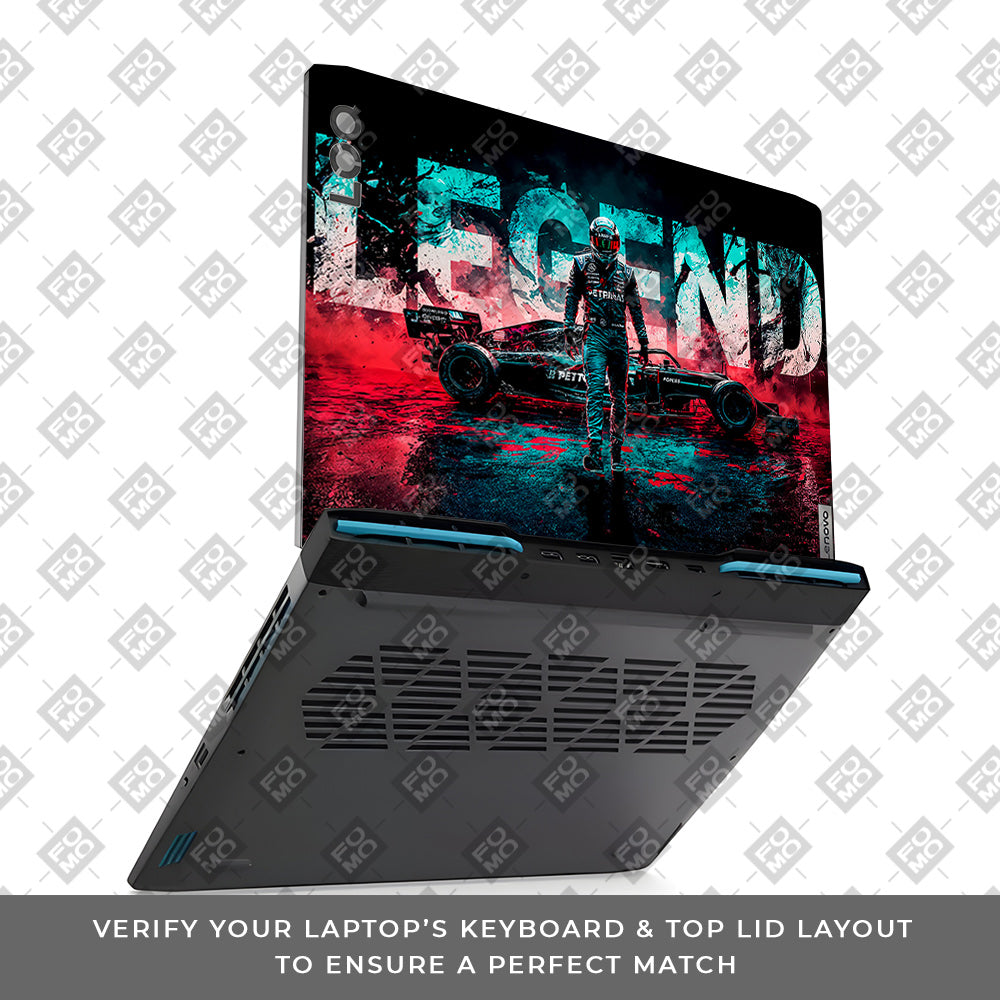 F1 Legend Racer Lenovo LOQ 2023 15IRH8, 15APH8 Laptop Skin