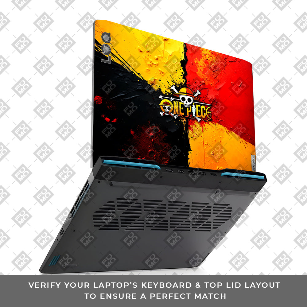 One Piece Paint Splash Lenovo LOQ 2023 15IRH8, 15APH8 Laptop Skin