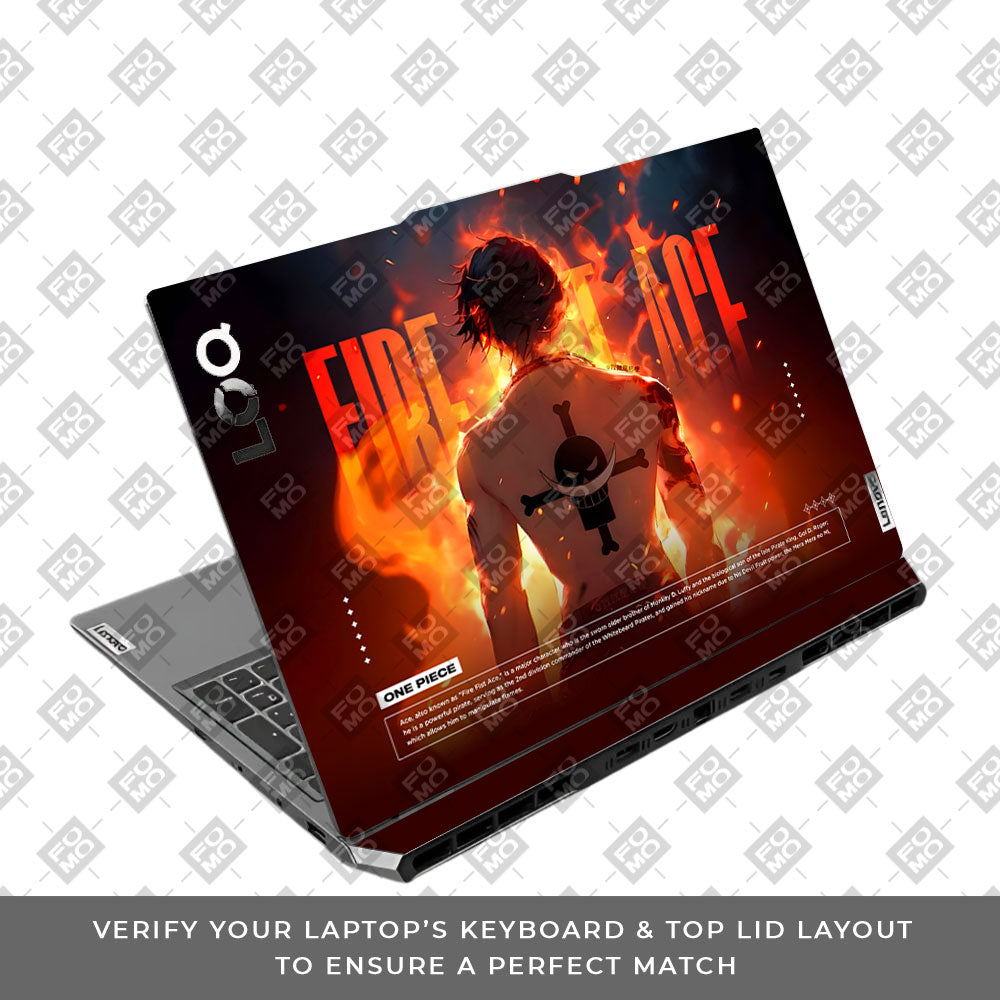 Fire Fist Ace Lenovo LOQ 2024, 2025 Laptop Skin