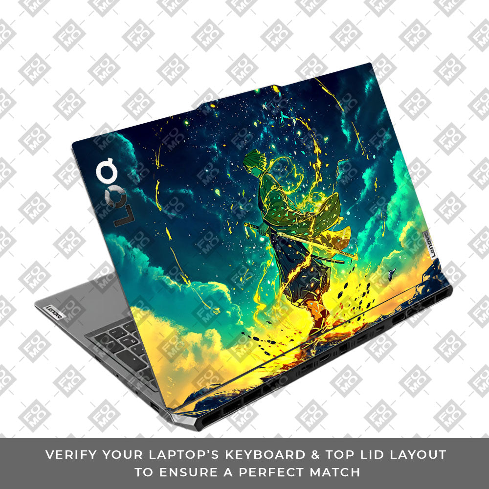 Zenitsu Thunder God Lenovo LOQ 2024, 2025 Laptop Skin