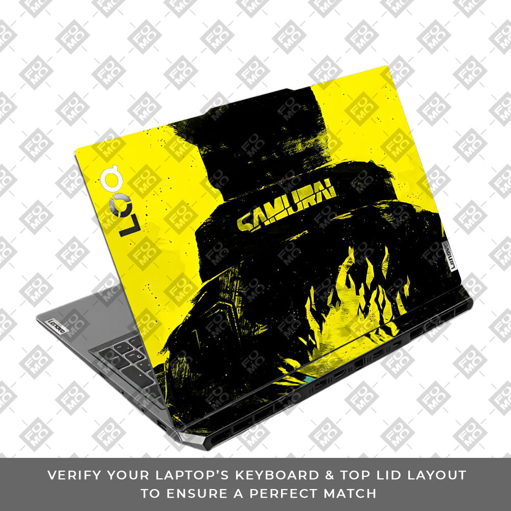 Backlit SAMURAI Jacket Lenovo LOQ 2024, 2025 Laptop Skin