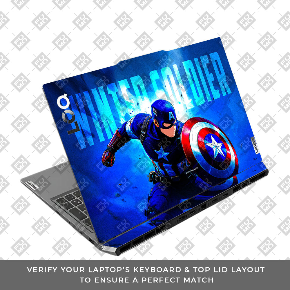 Shield of Justice Captain America Lenovo LOQ 2024, 2025 Laptop Skin