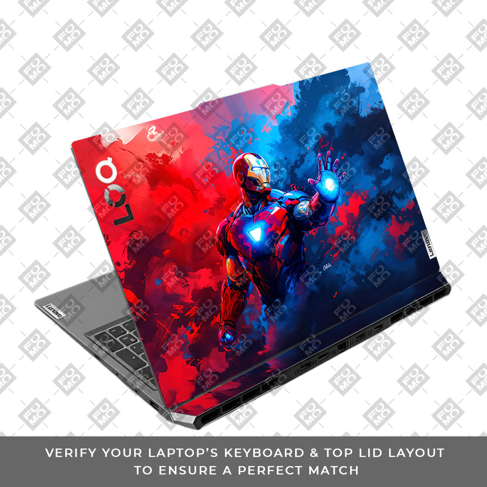 Iron Man Arc Reactor Power Lenovo LOQ 2024, 2025 Laptop Skin