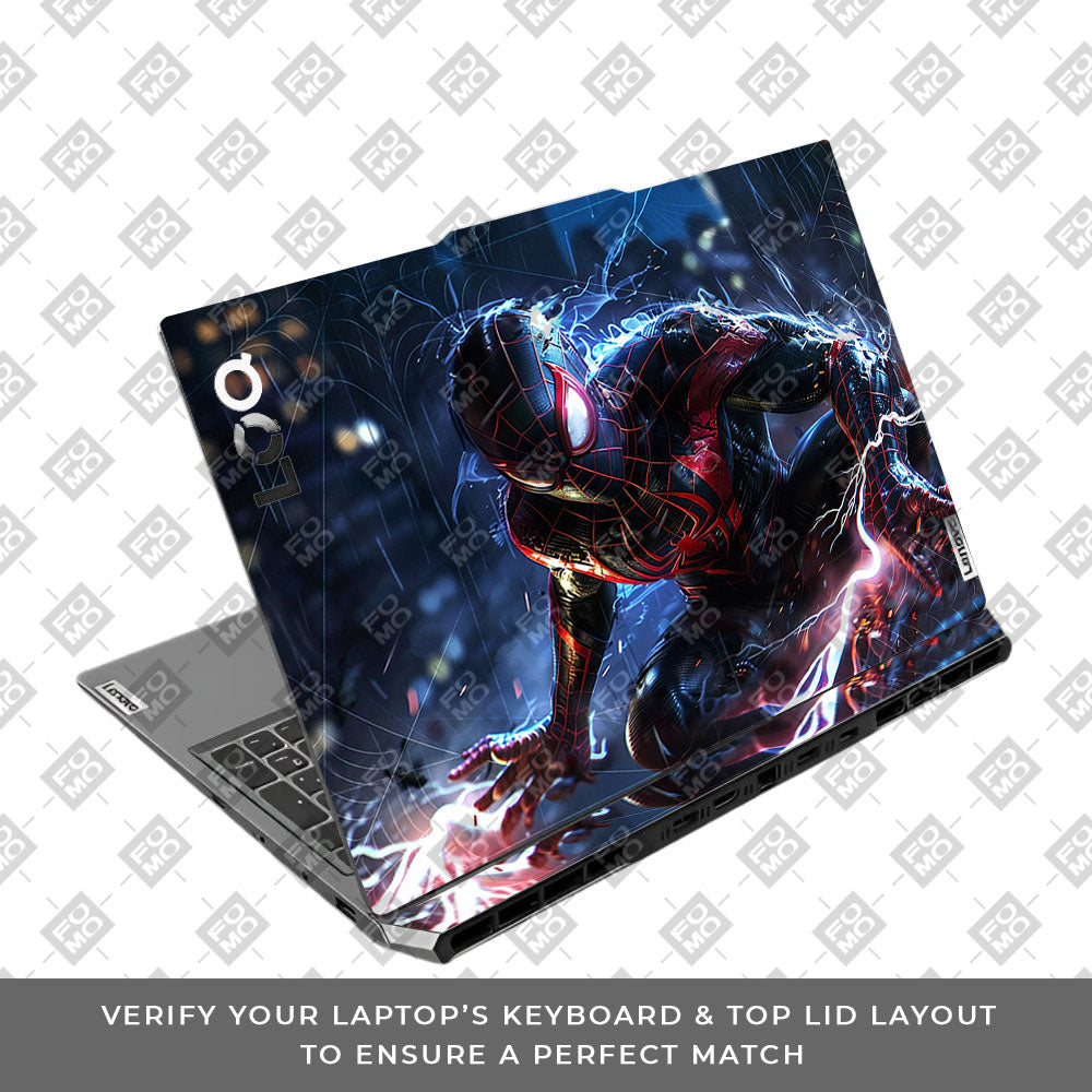 Miles Morales Shockwave Lenovo LOQ 2024, 2025 3D Laptop Skin