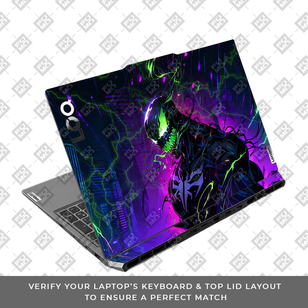 Venom Chaos Surge Lenovo LOQ 2024, 2025 3D Laptop Skin
