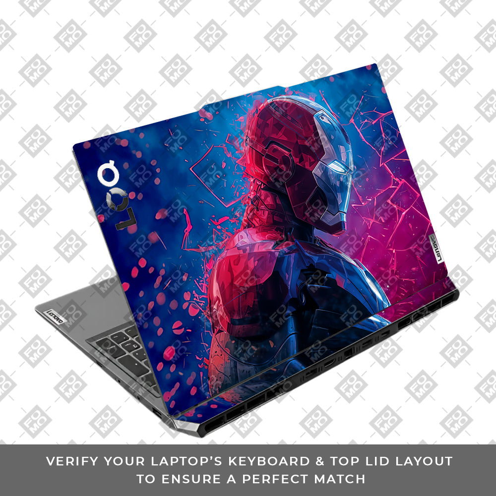 Iron Man Neon Tech Lenovo LOQ 2024, 2025 Laptop Skin