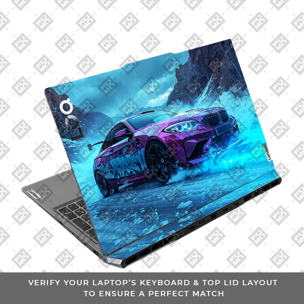 BMW Neon Drift Lenovo LOQ 2024, 2025 Laptop Skin