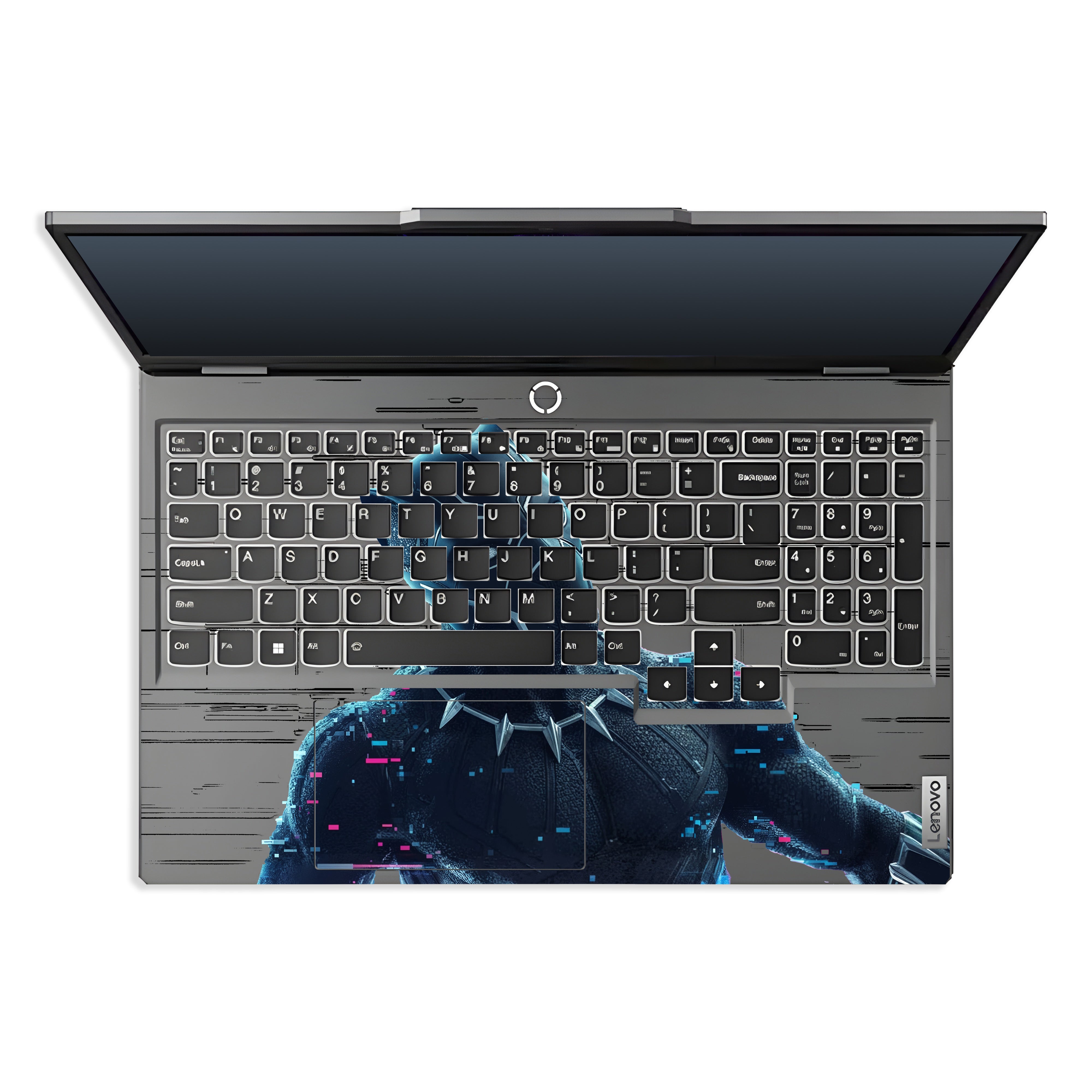 Transparent Glitchborne Panther Lenovo LOQ 2024, 2025 Laptop Skin