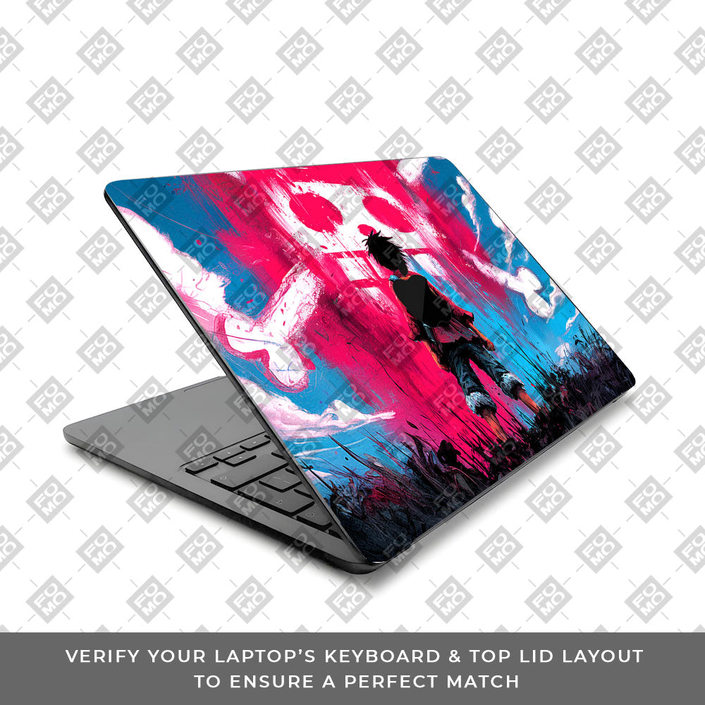 Straw Hat Graffiti One Piece MacBook Air 13 M3 2024 Laptop Skin