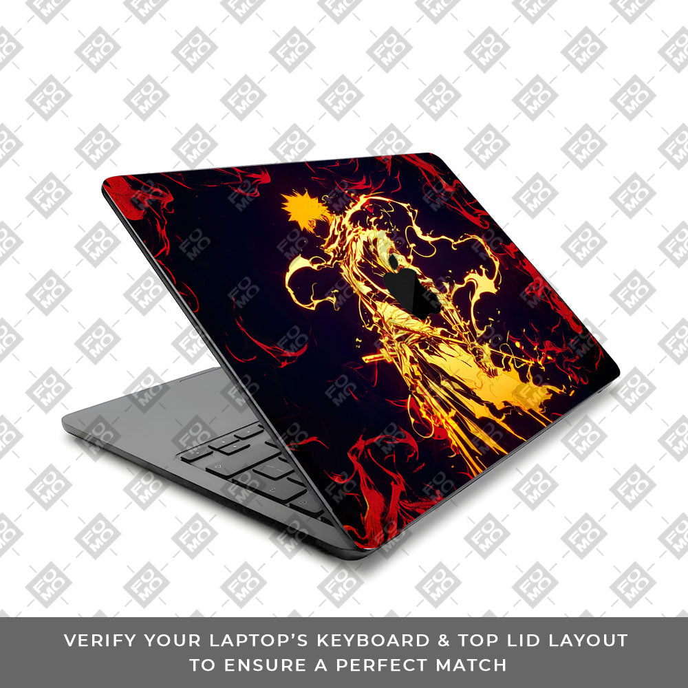 Bleach Ichigo Bankai Form MacBook Air 13 M2 2022 Laptop Skin