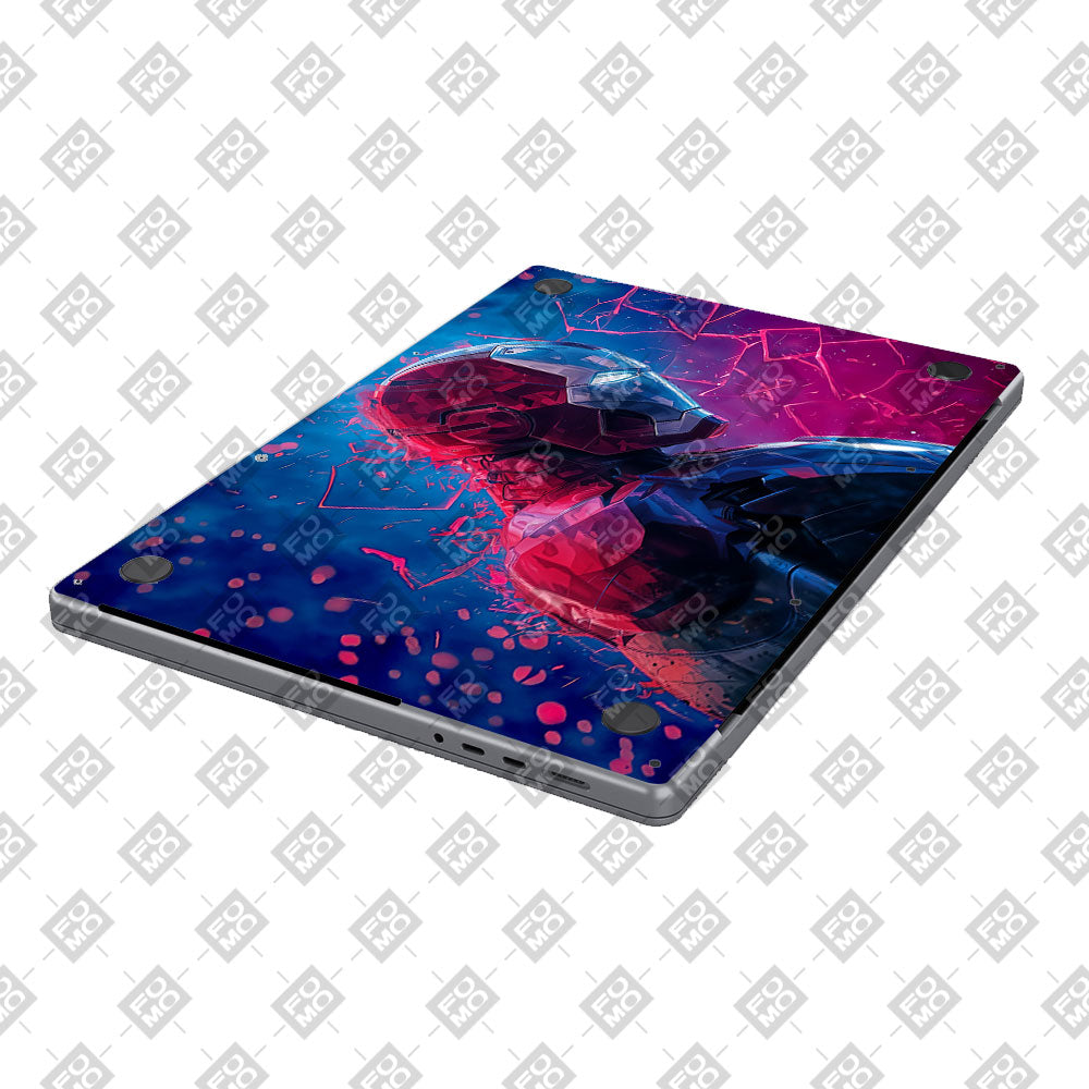 Iron Man Neon Tech MacBook Air 13 M4 2025 Laptop Skin