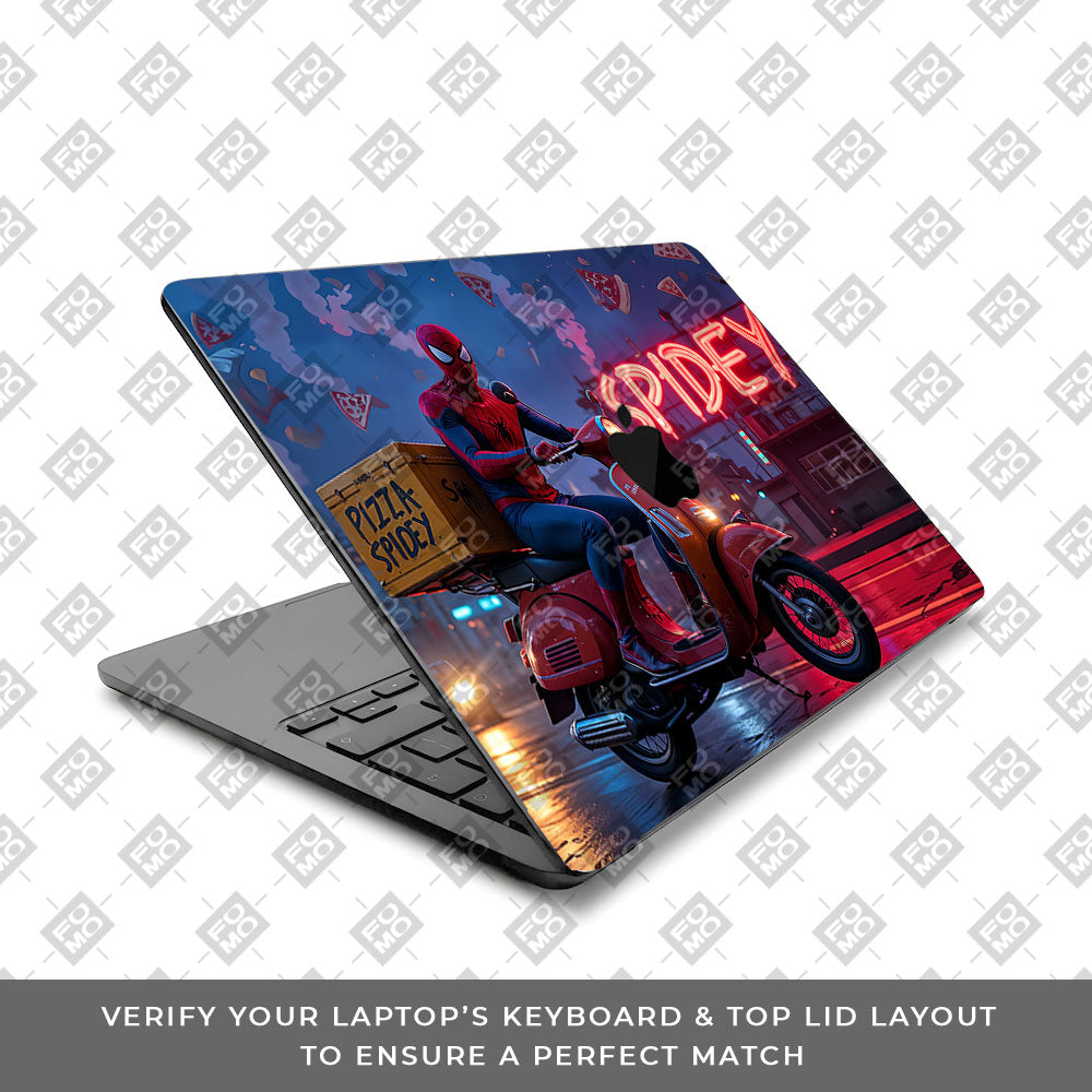 Pizza Spidey MacBook Air 13 M3 2024 Laptop Skin
