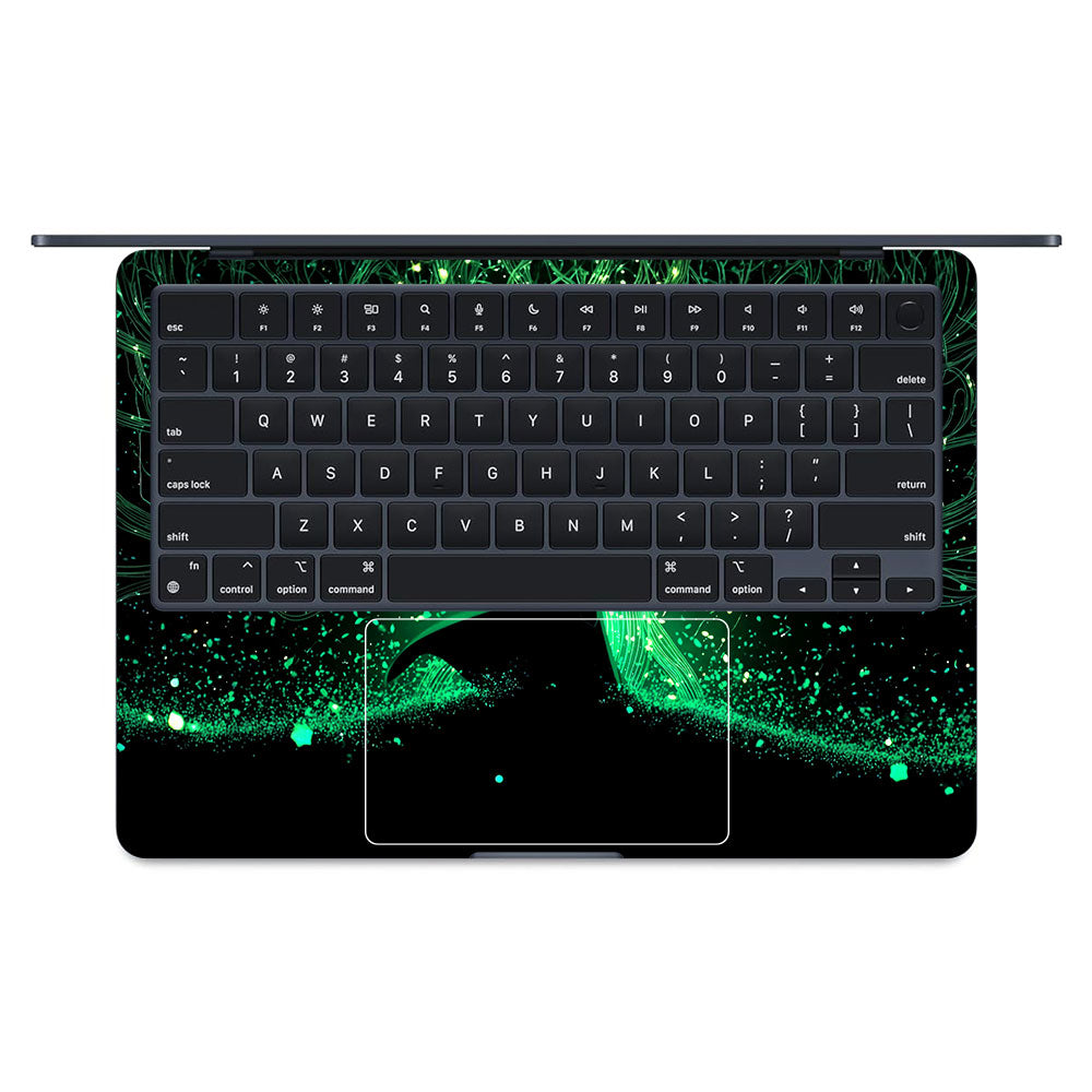 Loki God of Mischief Neon MacBook Air 13 M4 2025 Laptop Skin