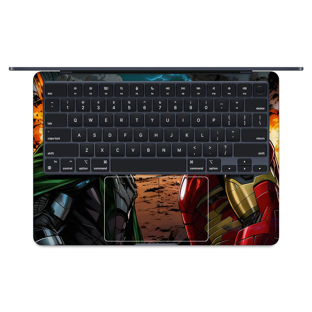 Iron Man vs Doom MacBook Air 13 M3 2024 Laptop Skin