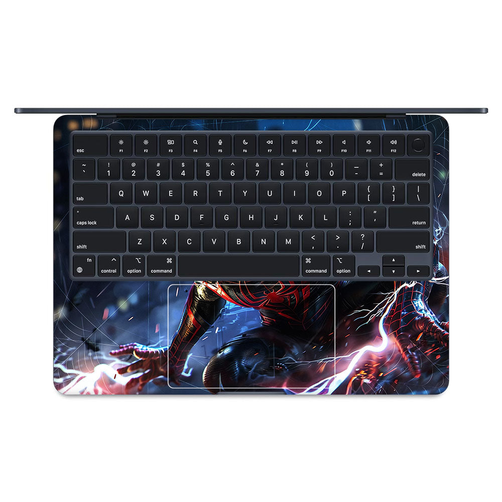 Miles Morales Shockwave MacBook Air 13 M2 2022 Laptop Skin
