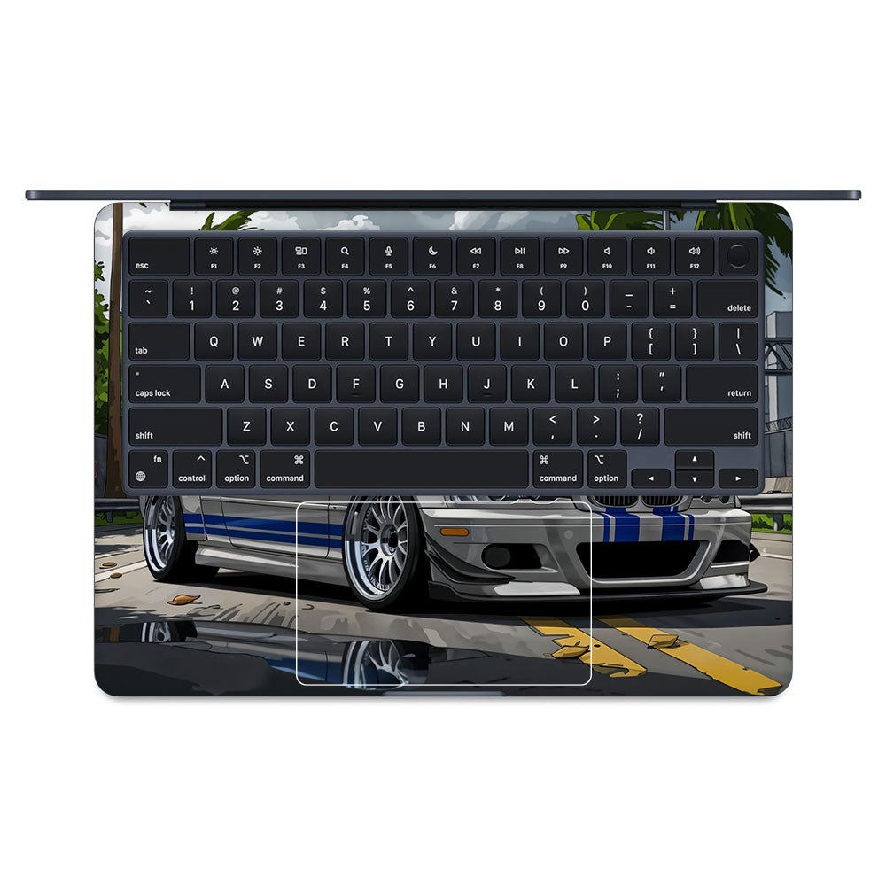 Street Icon BMW E46 Drift Legend MacBook Air 13 M3 2024 Laptop Skin