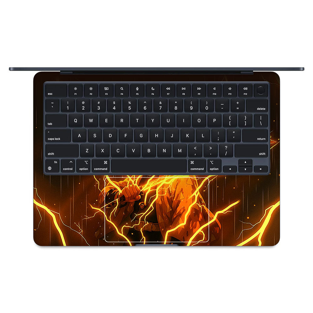 Thunder Soul Lightning Zenitsu MacBook Air 13 M3 2024 Laptop Skin