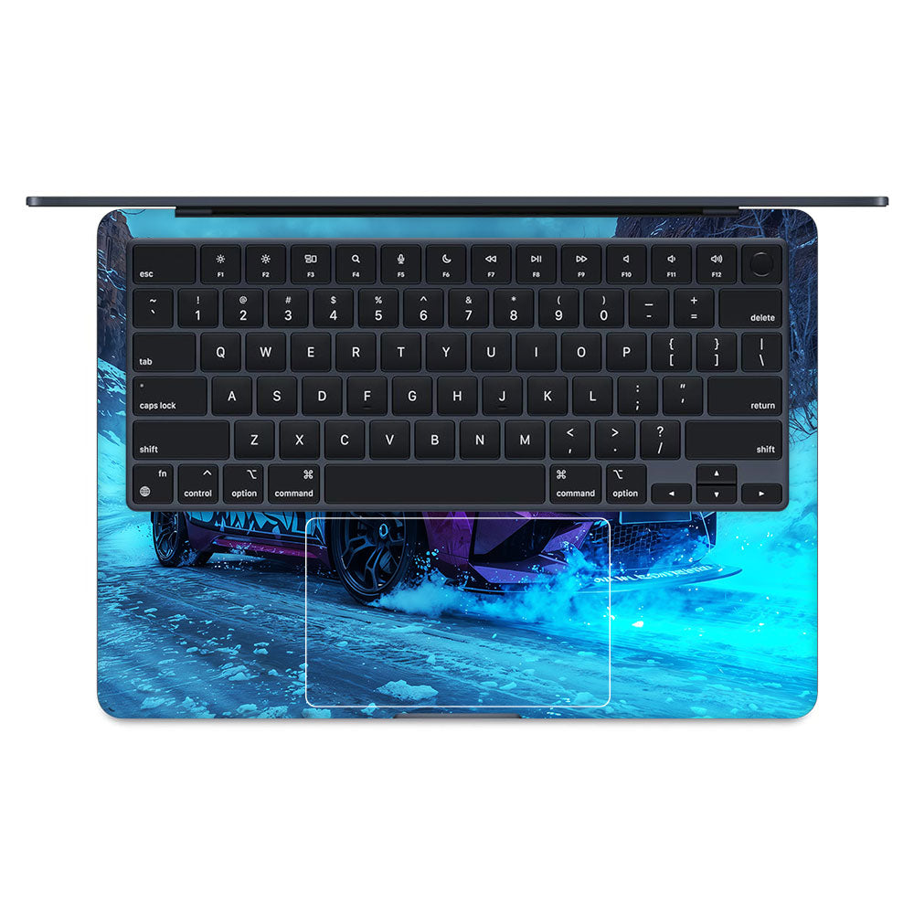 BMW Neon Drift MacBook Air 13 M2 2022 Laptop Skin