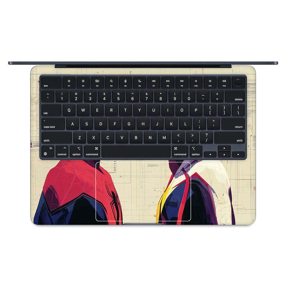 Spider Man X Spider Gwen MacBook Air 13 M2 2022 Laptop Skin