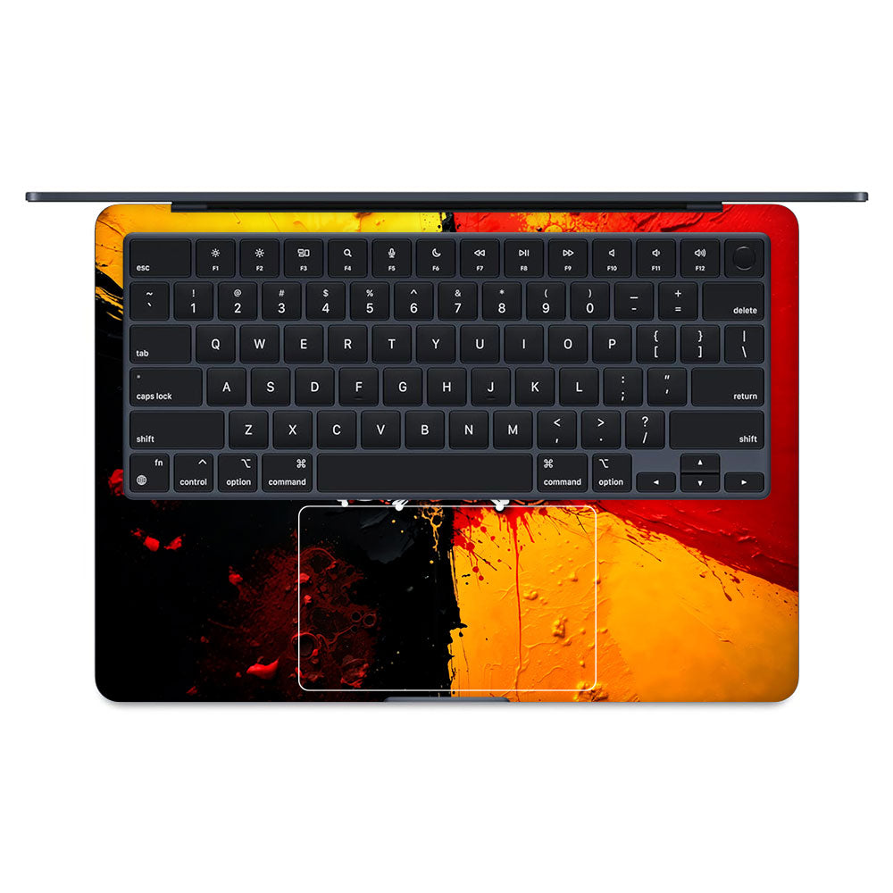 One Piece Paint Splash MacBook Air 13 M2 2022 Laptop Skin