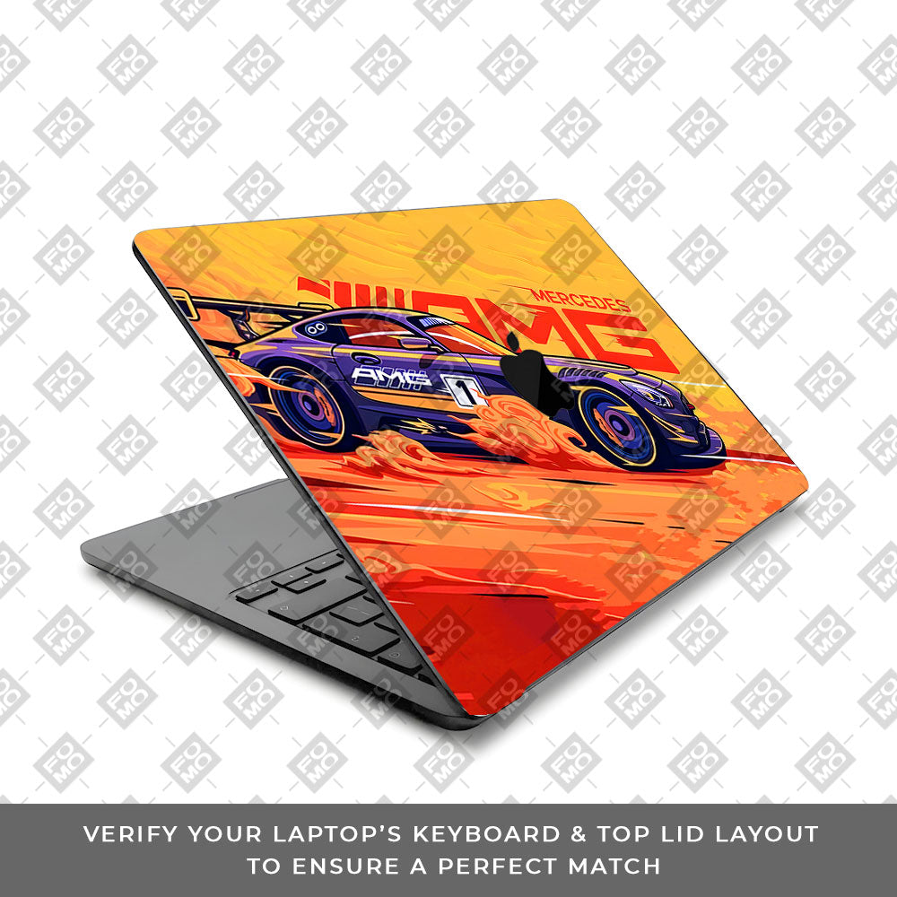 Mercedes AMG MacBook Air 13 M5 2026 Laptop Skin