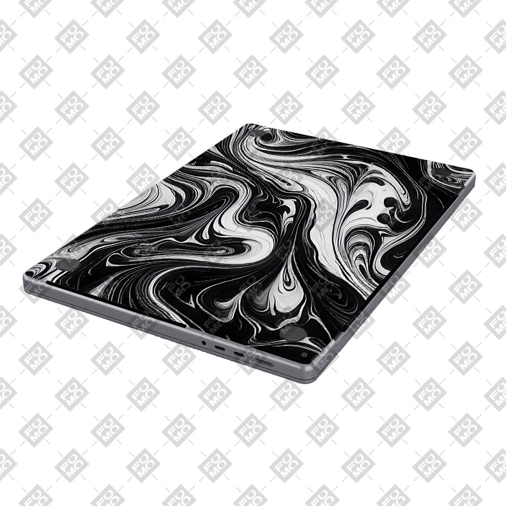 Black and White Marble MacBook Air 13 M5 2026 Laptop Skin