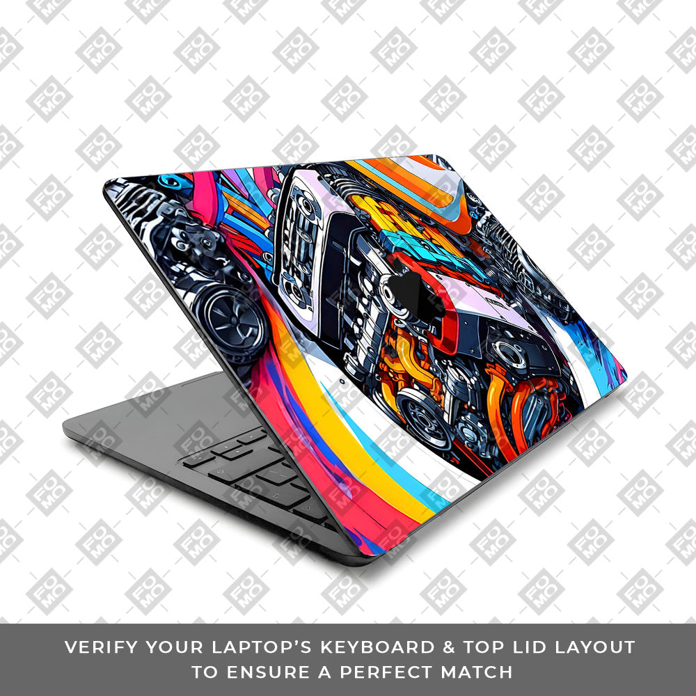 Power in Motion MacBook Air 15 M5 2026 Laptop Skin