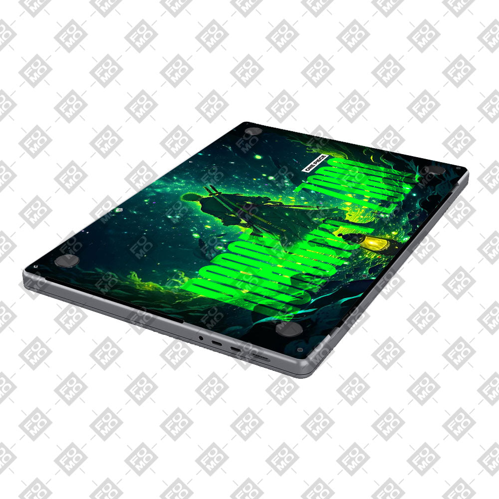 Roronoa Zoro Green Fury MacBook Air 13 M5 2026 Laptop Skin
