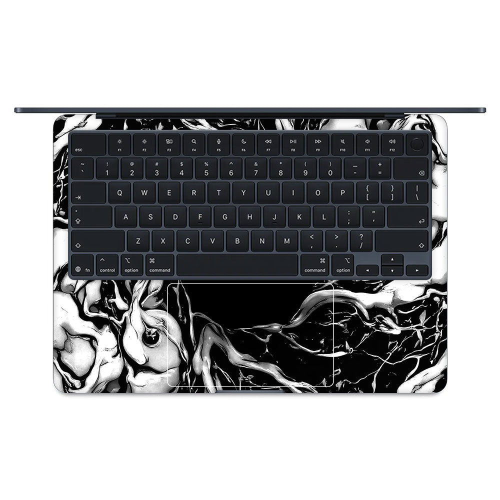 Spiderman Web Black MacBook Air 15 M5 2026 Laptop Skin
