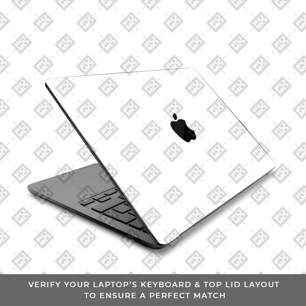 Textured White MacBook Air 13 M5 2026 Laptop Skin