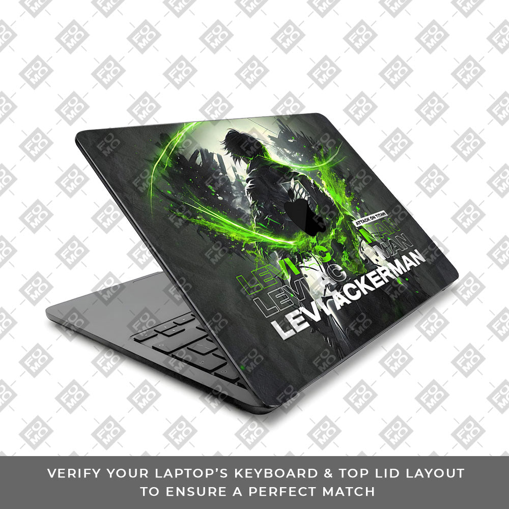 Levi Ackerman Air 15 M5 2026n Fury MacBook Air 13 M5 2026 Laptop Skin