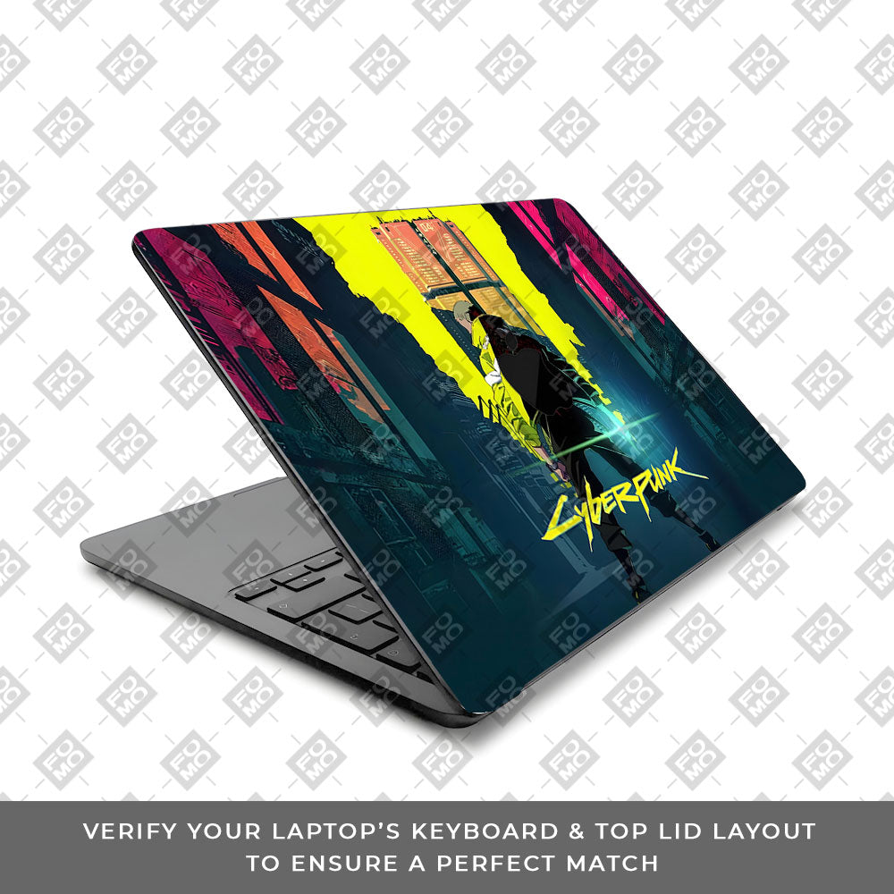 Cyberpunk Uprising MacBook Air 13 M5 2026 Laptop Skin