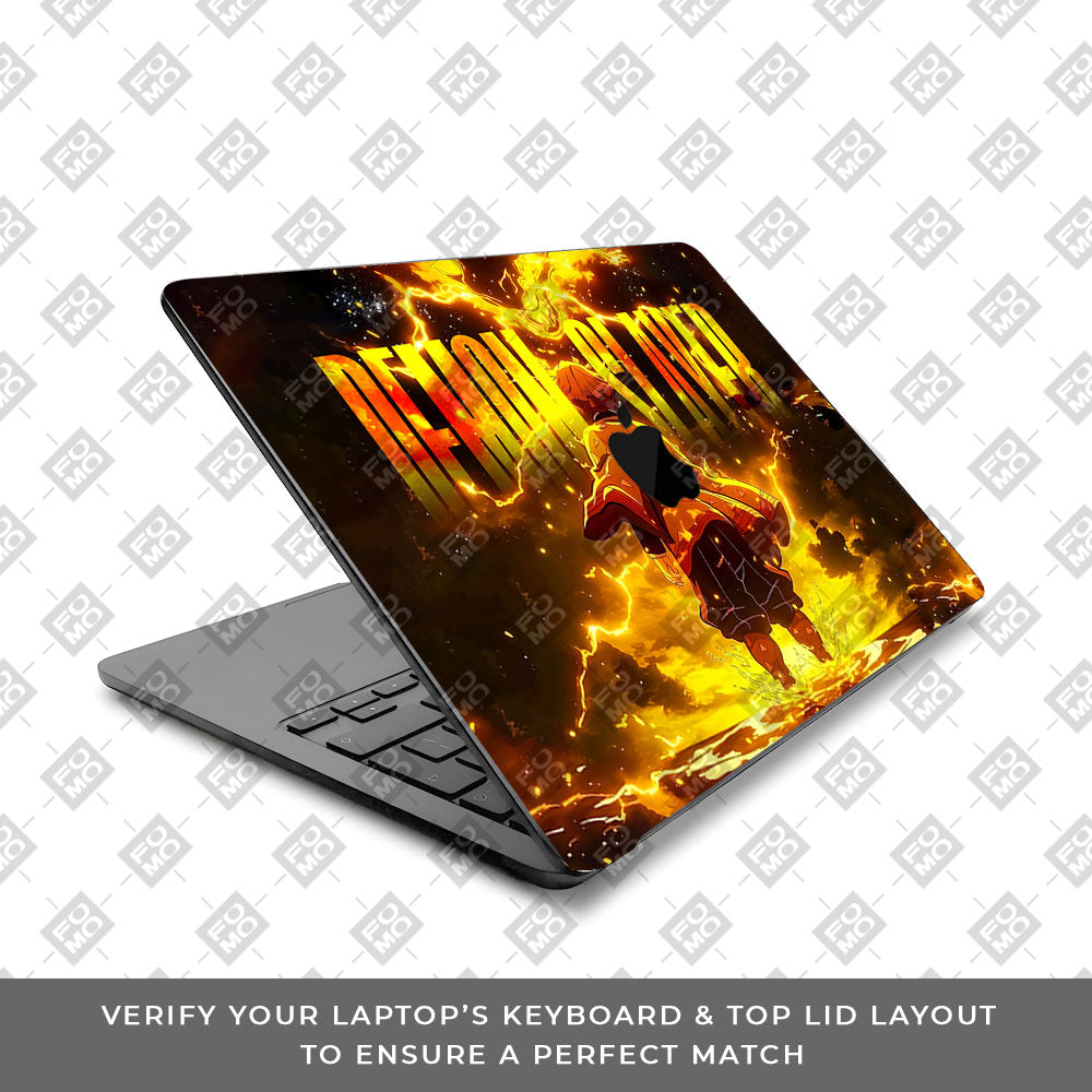 Zenitsu Lightning Strike MacBook Air 13 M5 2026 Laptop Skin