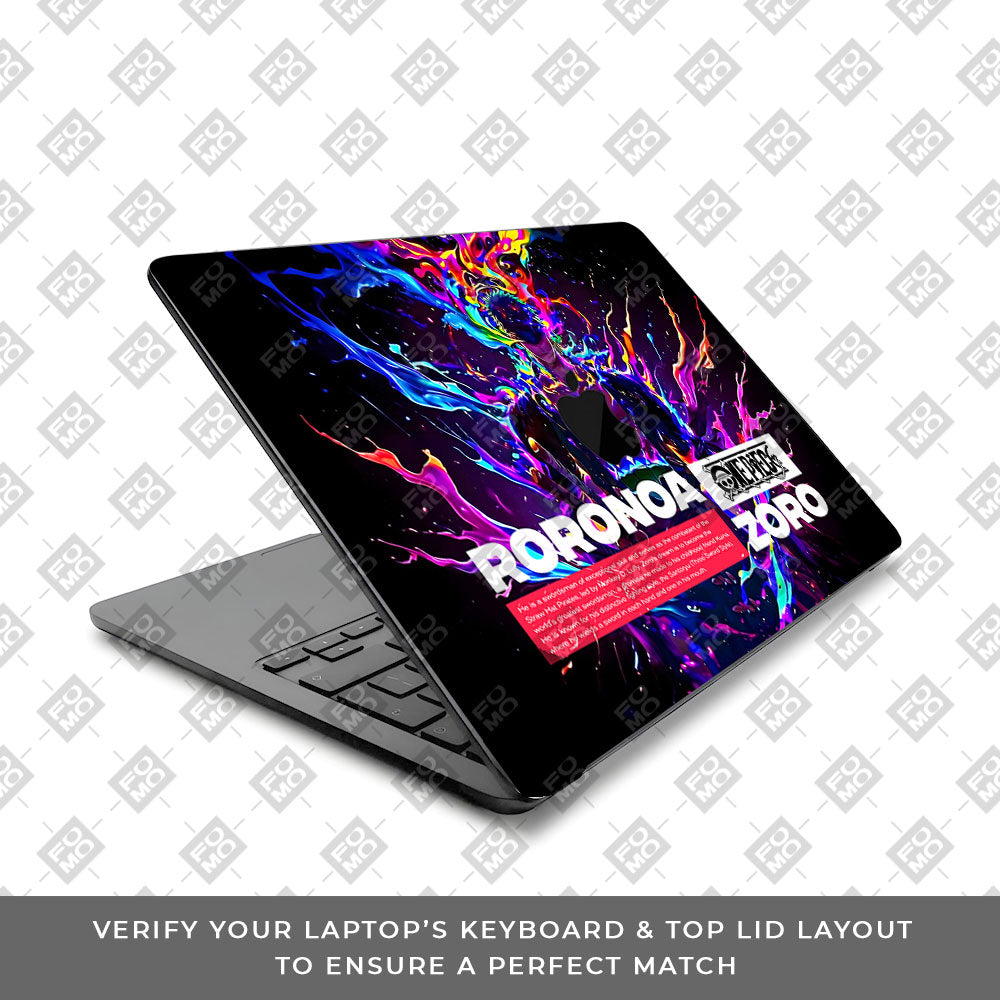 Zoro with Air 15 M5 2026n Flames MacBook Air 13 M5 2026 Laptop Skin
