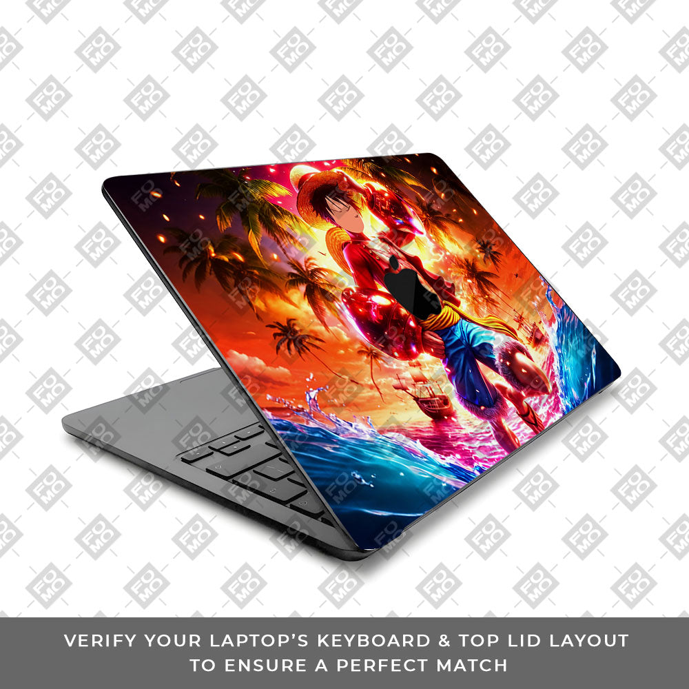 Luffy's Radiant Will MacBook Air 13 M5 2026 Laptop Skin