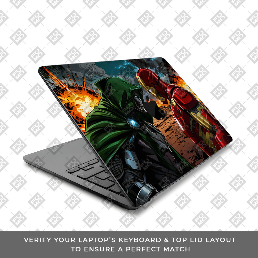 Iron Man vs Doom MacBook Air 13 M5 2026 Laptop Skin