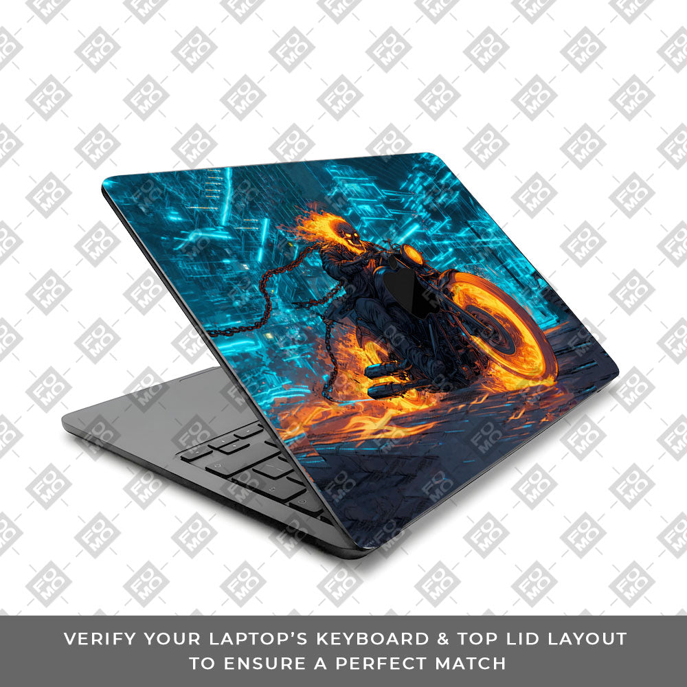 Hellfire Rider MacBook Air 15 M5 2026 Laptop Skin