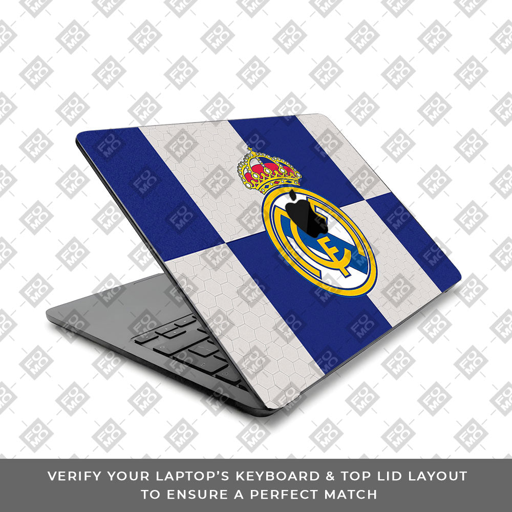 Royal Reign Real Madrid Glory MacBook Air 15 M5 2026 Laptop Skin