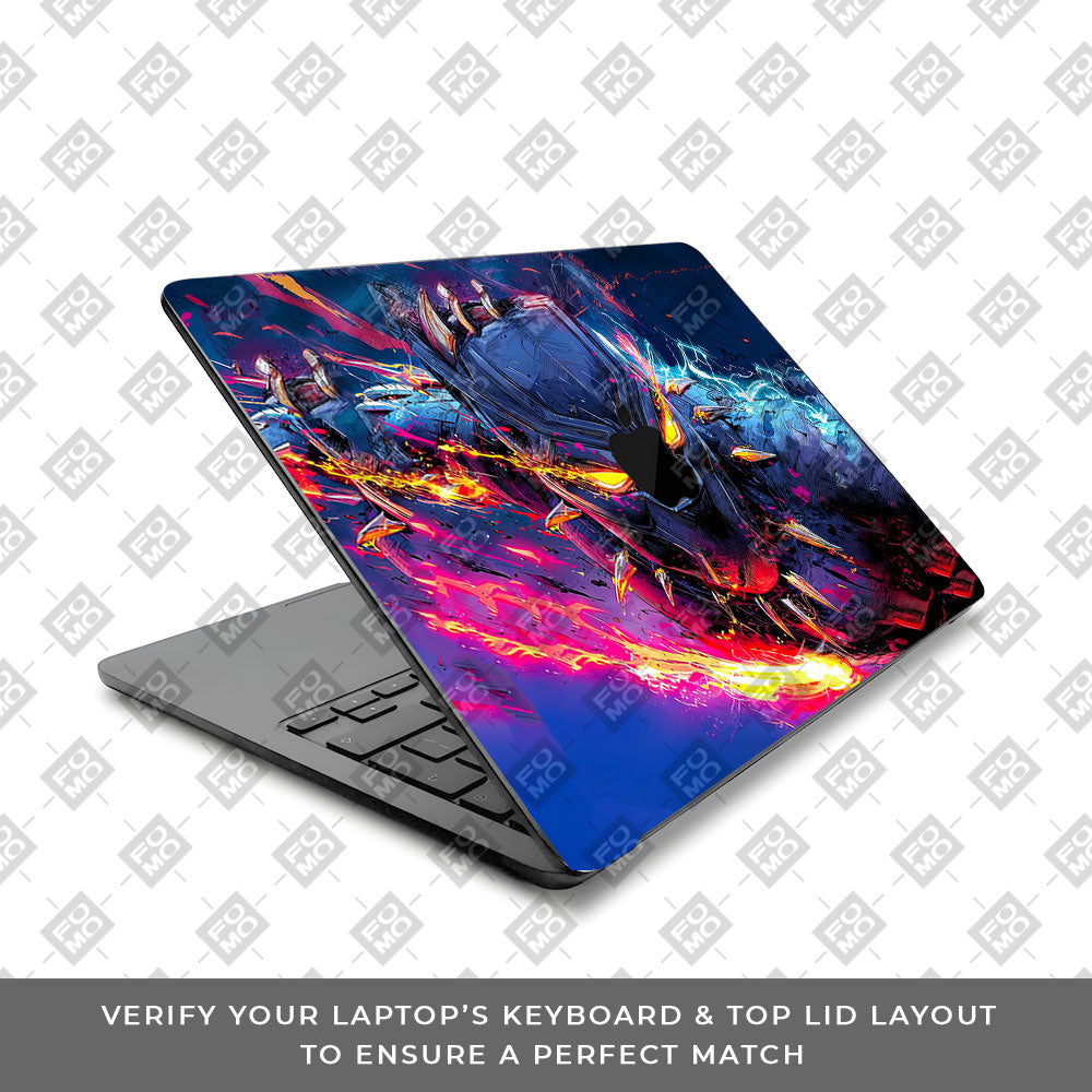 Vibranium Fury Wakandan Charge MacBook Air 15 M5 2026 Laptop Skin