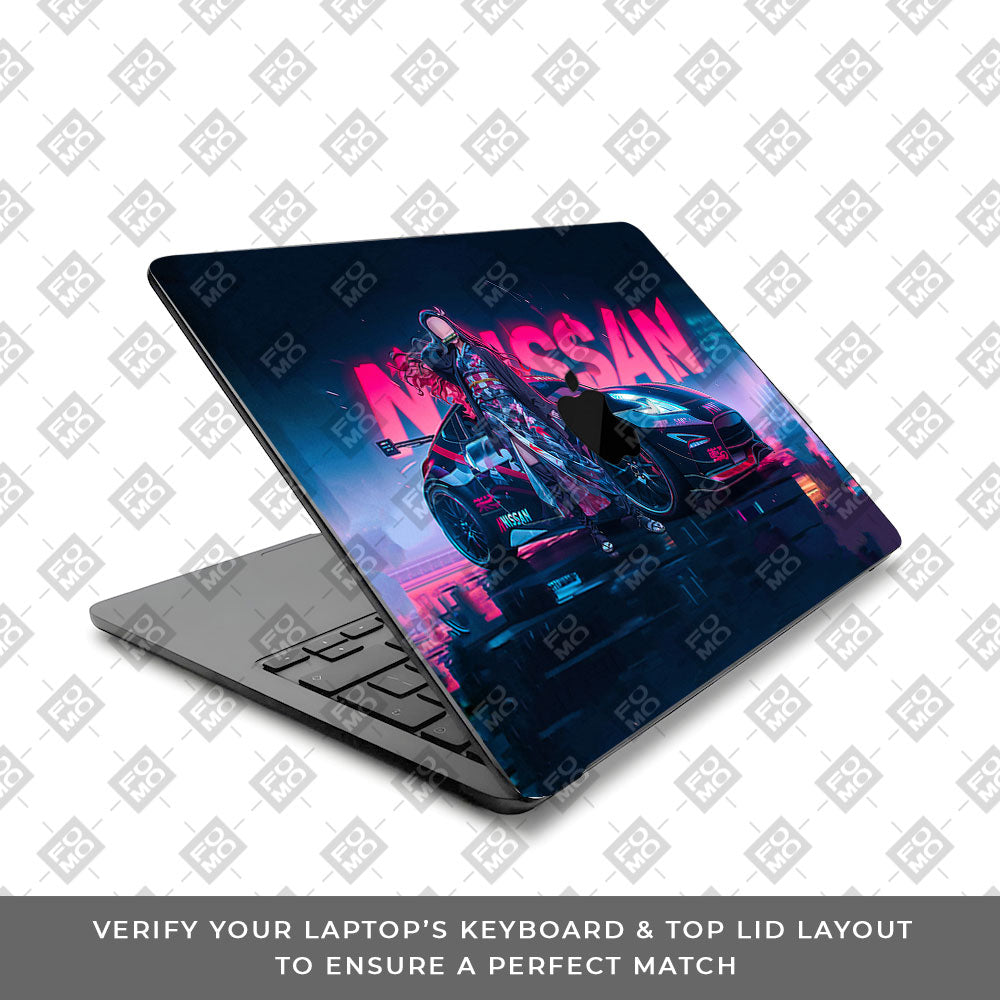 Bloom Nezuko Racer MacBook Air 15 M5 2026 Laptop Skin