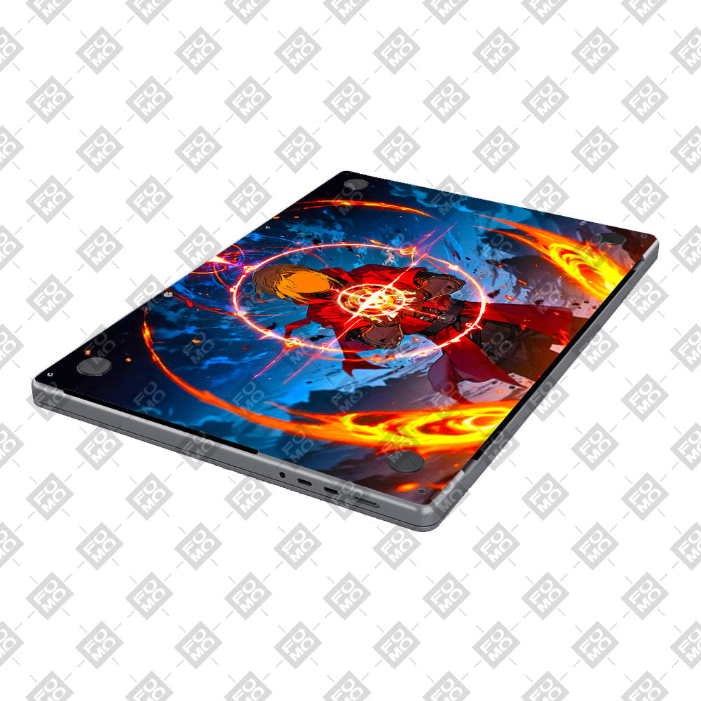 Edward Elric Fullmetal Alchemist MacBook Air 15 M5 2026 Laptop Skin