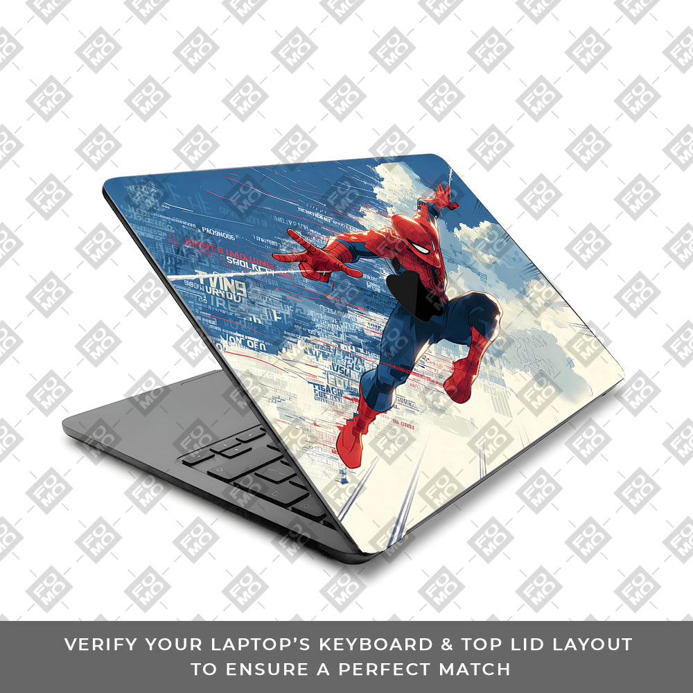 Spiderman Velocity MacBook Air 13 M5 2026 Laptop Skin