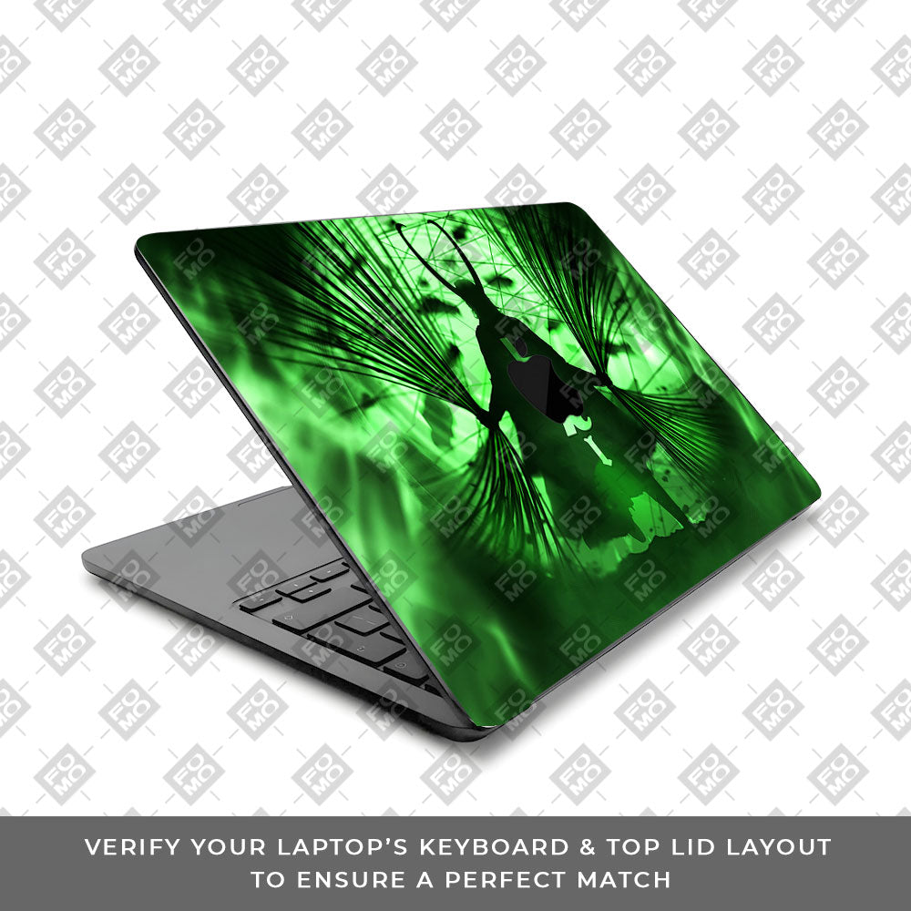 Loki's Green Aura MacBook Air 13 M5 2026 Laptop Skin