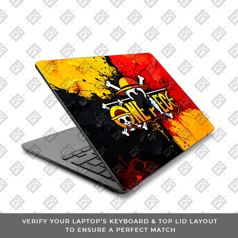 One Piece Paint Splash MacBook Air 15 M5 2026 Laptop Skin