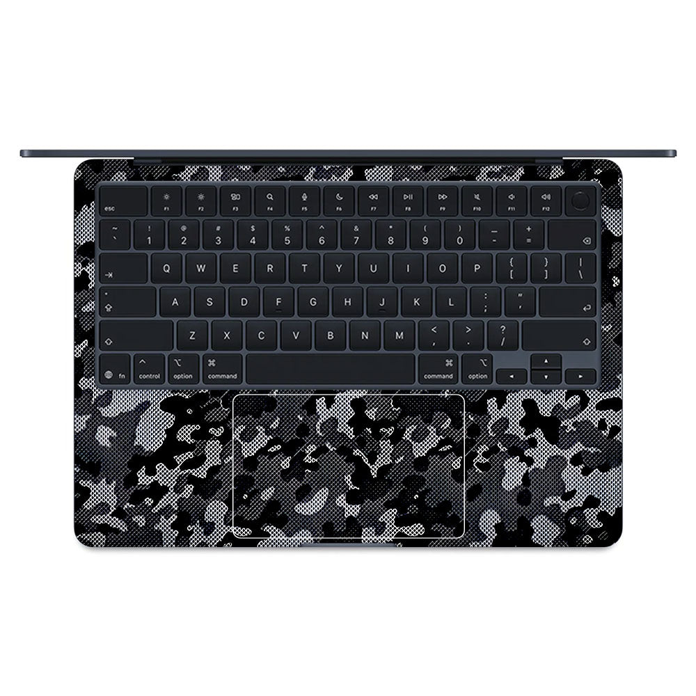 Stealth Grey Camo MacBook Air 13 M5 2026 Laptop Skin