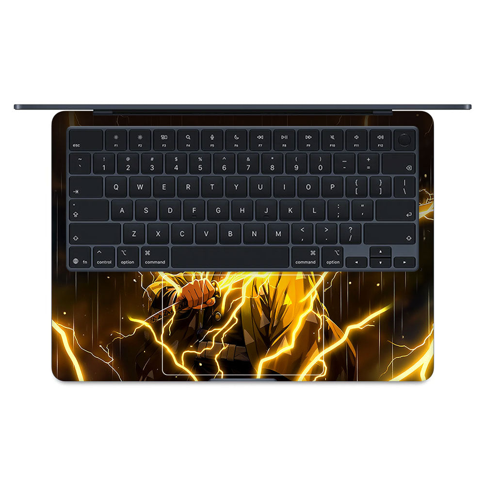 Thunder Soul Lightning Zenitsu MacBook Air 13 M5 2026 Laptop Skin