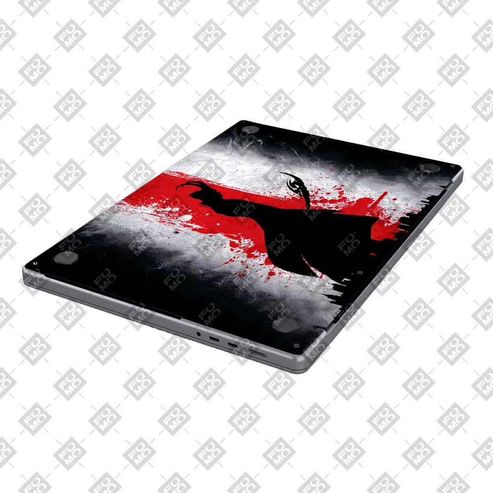 Loki Silhouette Red Strike MacBook Air 13 M2 2022 Laptop Skin