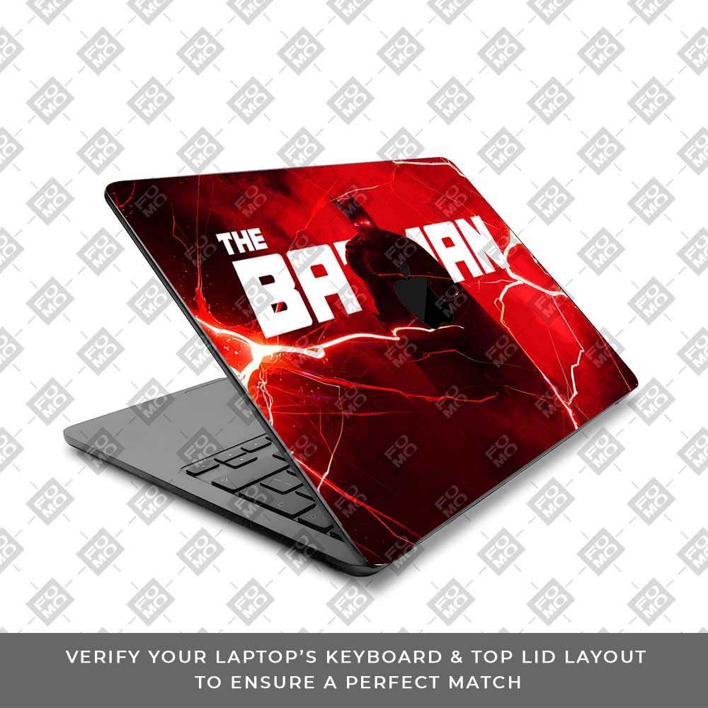 Red Rage Batman MacBook Air 15 M3 2024 3D Laptop Skin